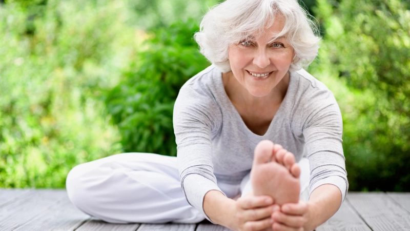 Les seniors font du sport.