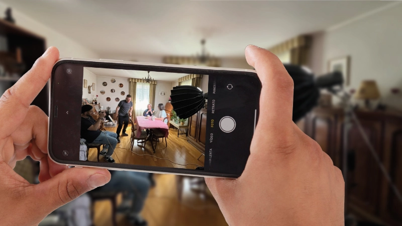Le tournage du spot TV sur la solitude des personnes âgées réalisé par Pro Senectute Suisse